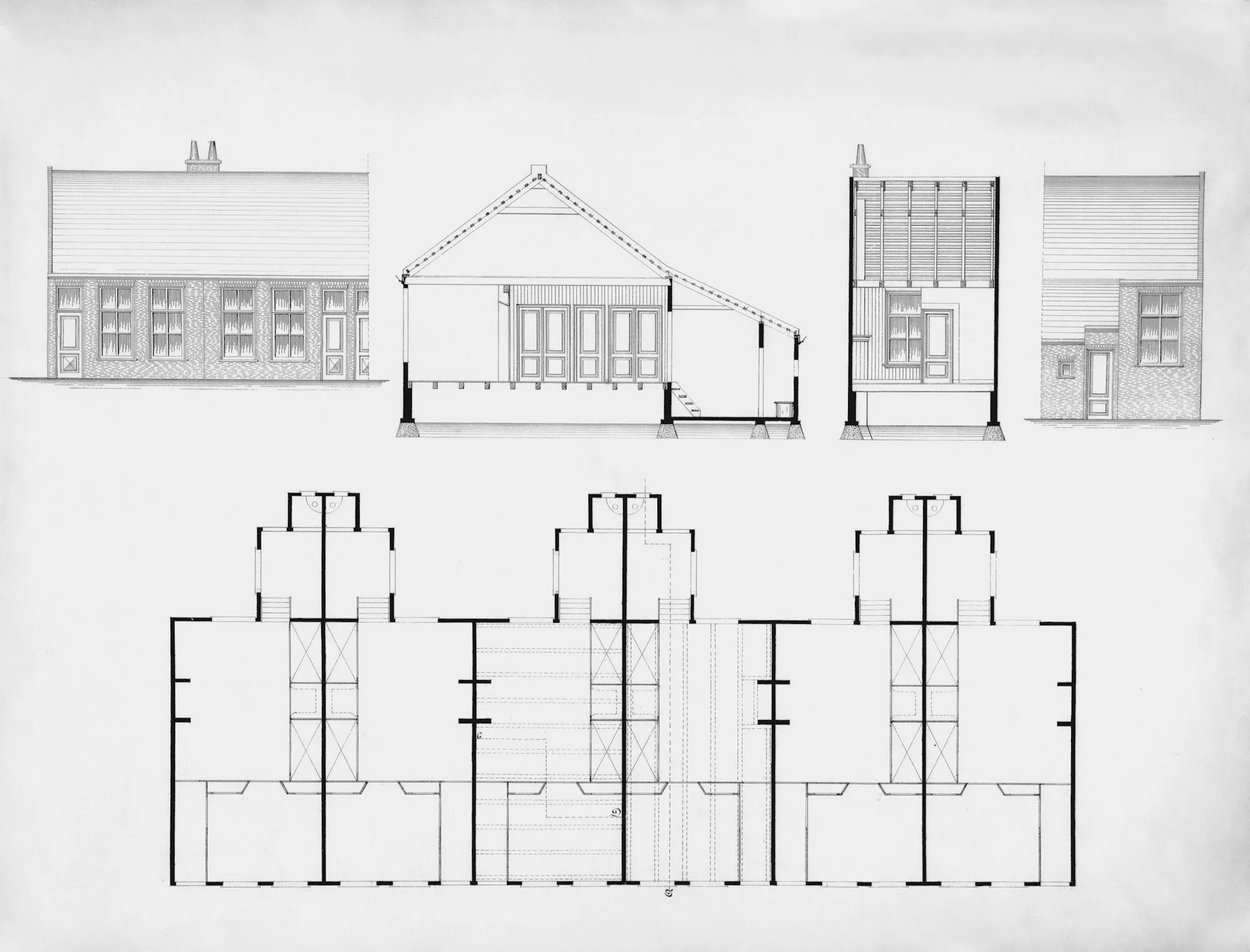 Architectural drawings of a house